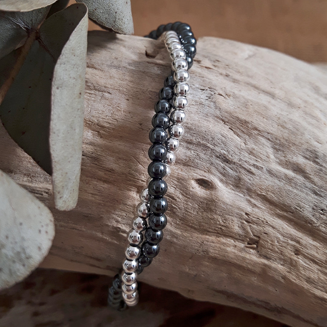 Jasmin Hematite Bracelet