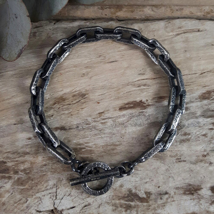 Kukulkan Link Oxidised Bracelet
