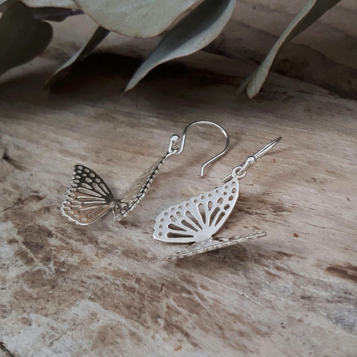 3 Pairs Cute Enamel Women Animal Dangle Earrings Charm Sweet Silver Color  Butterfly Drop Earrings Party Jewelry Gift Wholesale