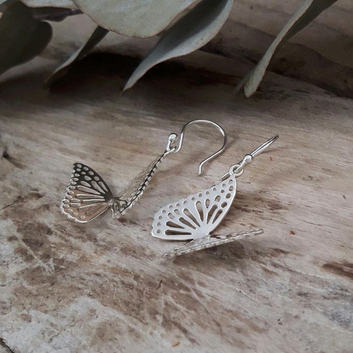 Monarca Small Butterfly Drop Earrings