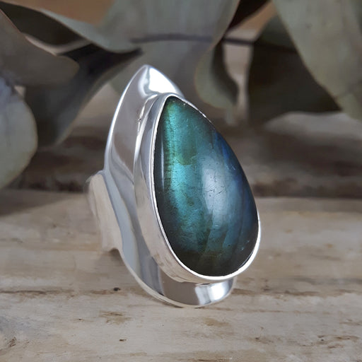 Monet Labradorite Teardrop L Ring B