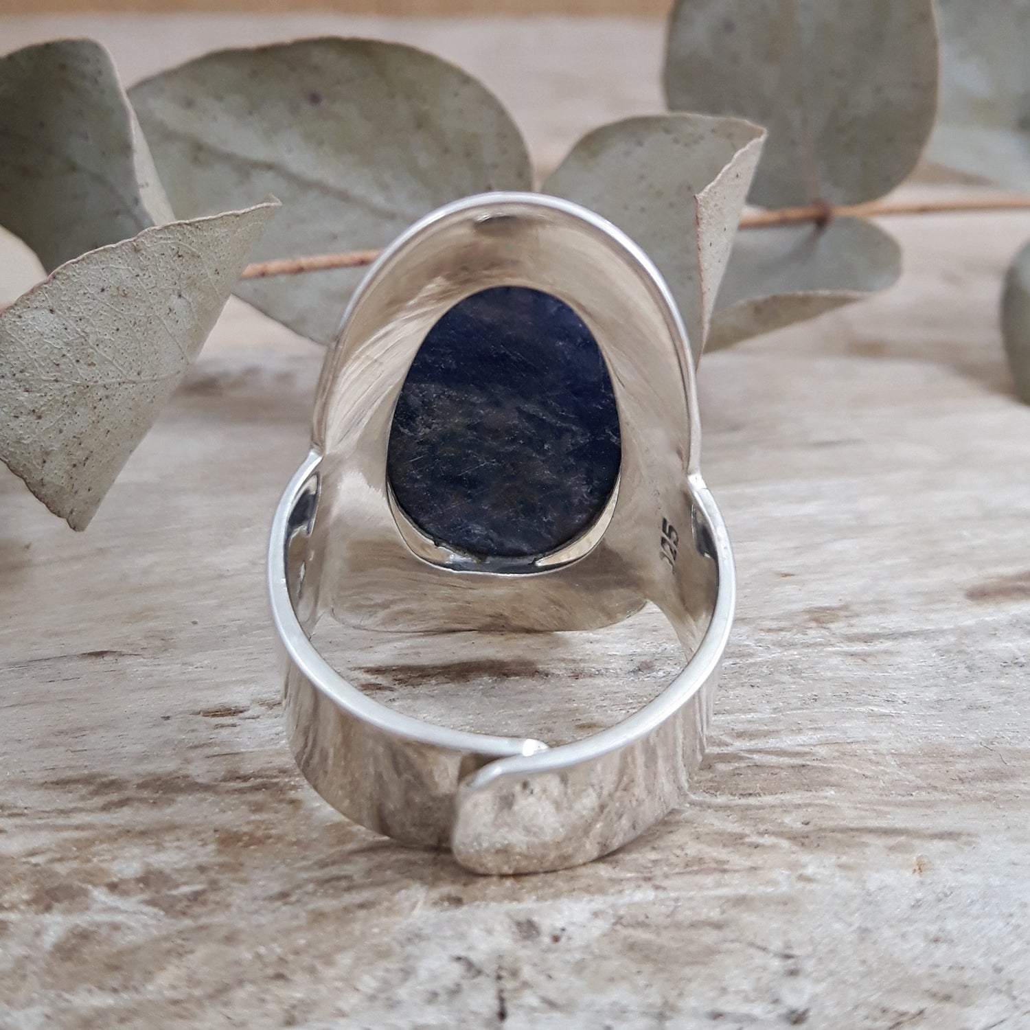 Monet Sodalite Oval Small Adjustable Ring A