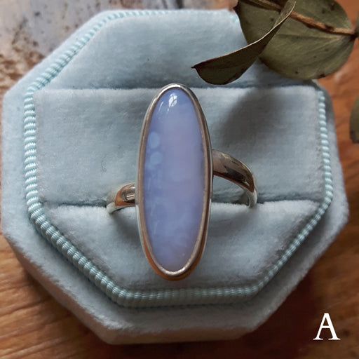 Rivera Blue Lace Agate Adjustable Ring