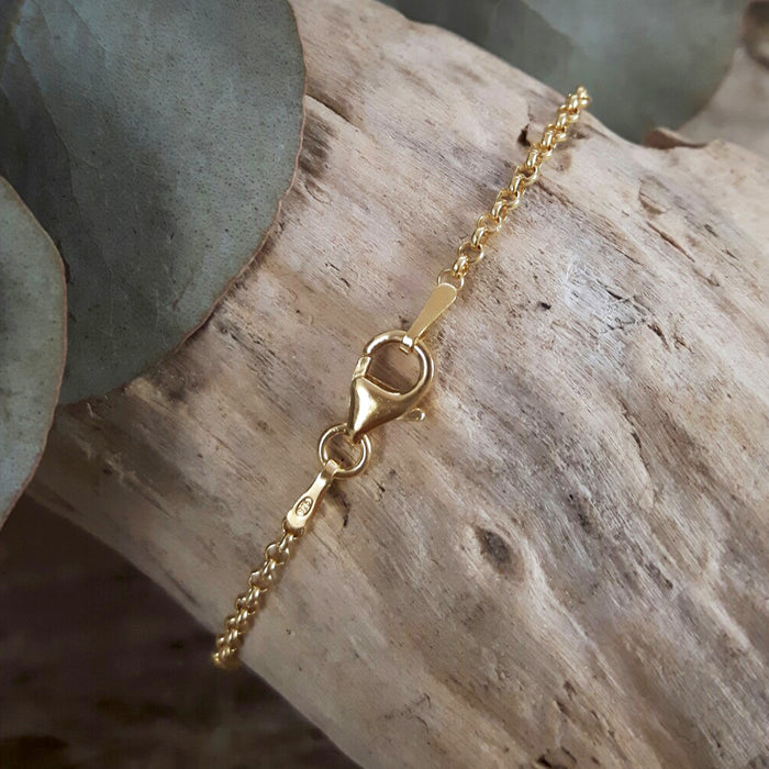 Classic Rolo Gold Chain Bracelet
