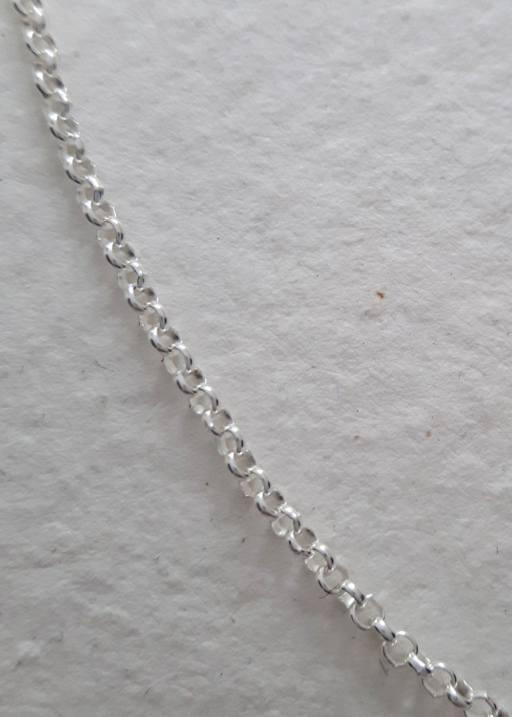 Genuine 925 Sterling Silver 1mm Rolo Link Chain Necklace - 18 Inches, 3 Color Options