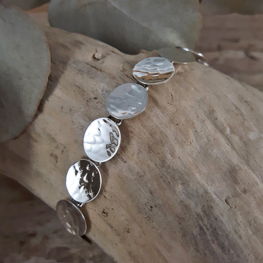 Roma Round Hammered Bracelet