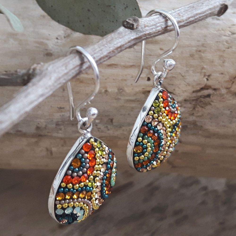 Allegra California Dream Teardrop Drop Earrings