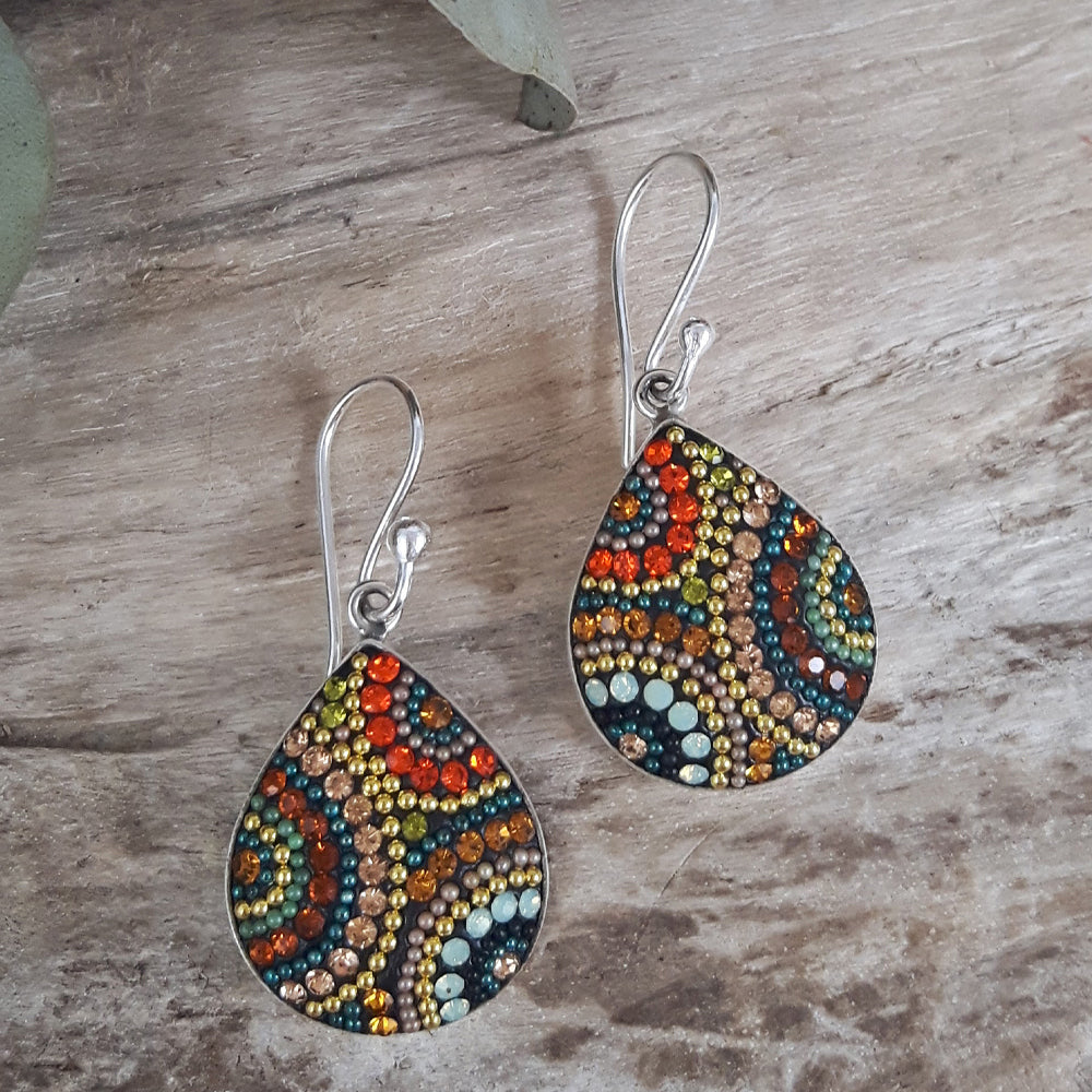 Allegra California Dream Teardrop Drop Earrings