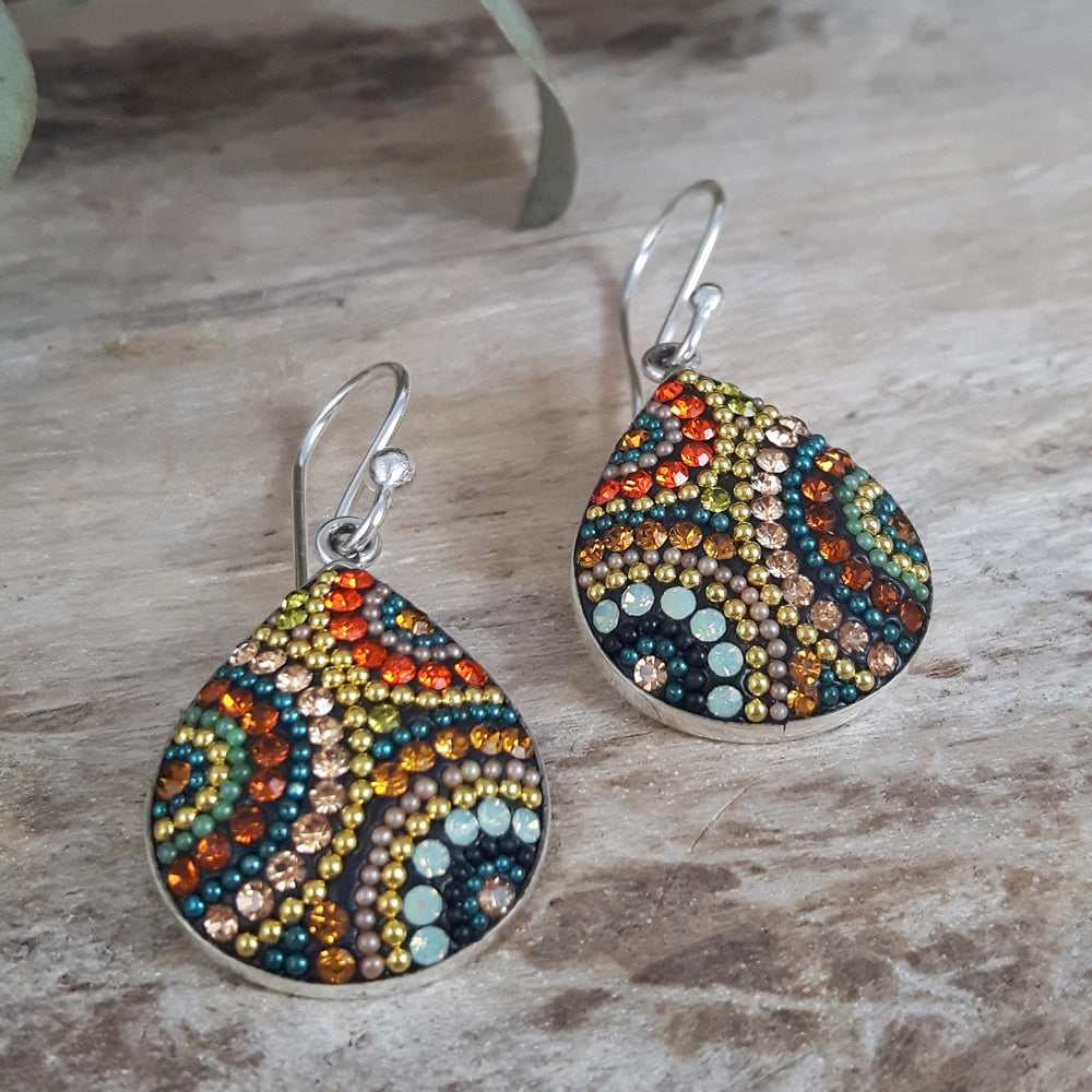 Allegra California Dream Teardrop Drop Earrings