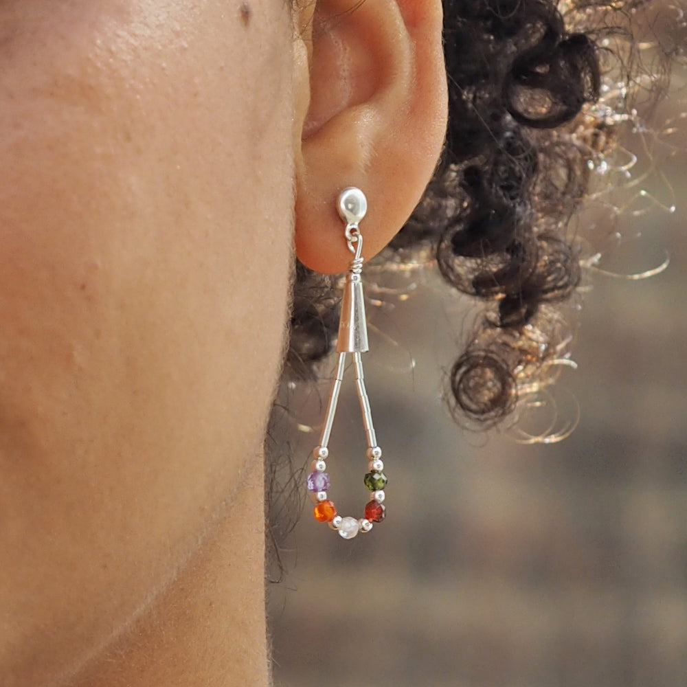 Adeline Andalusite CZ Earrings