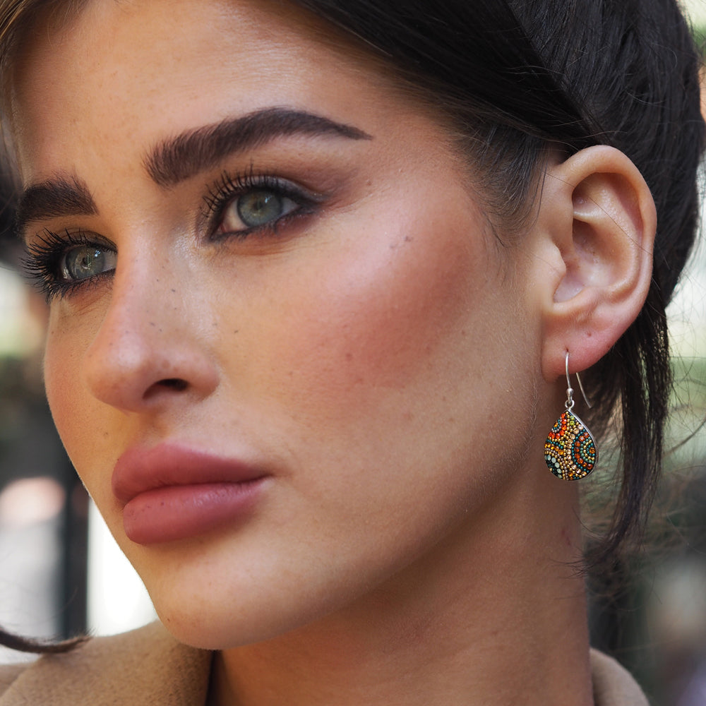 Allegra California Dream Teardrop Drop Earrings