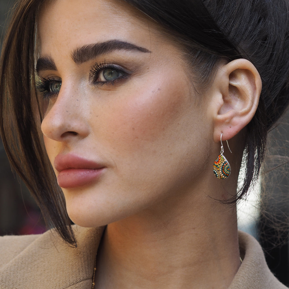 Allegra California Dream Teardrop Drop Earrings