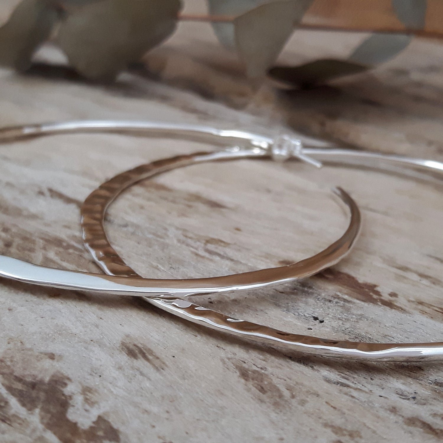 Toro 6cm Hoop Pol/Ham Earrings