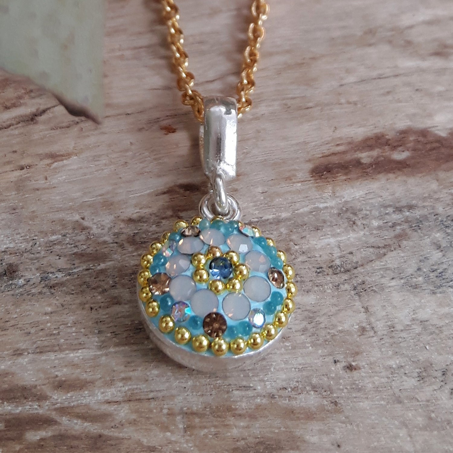 delicate floral pendant sterling silver jewellery UK
