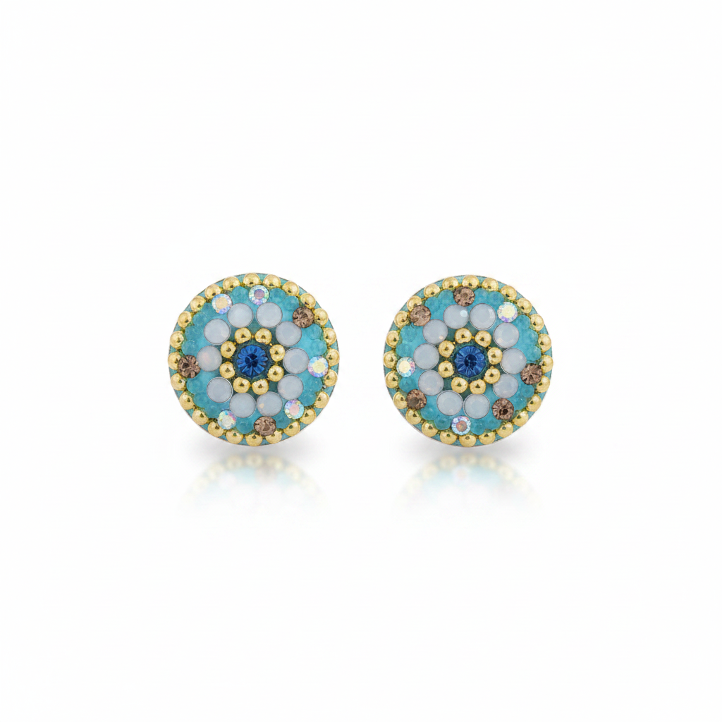 Turquoise Daisy Stud Earrings