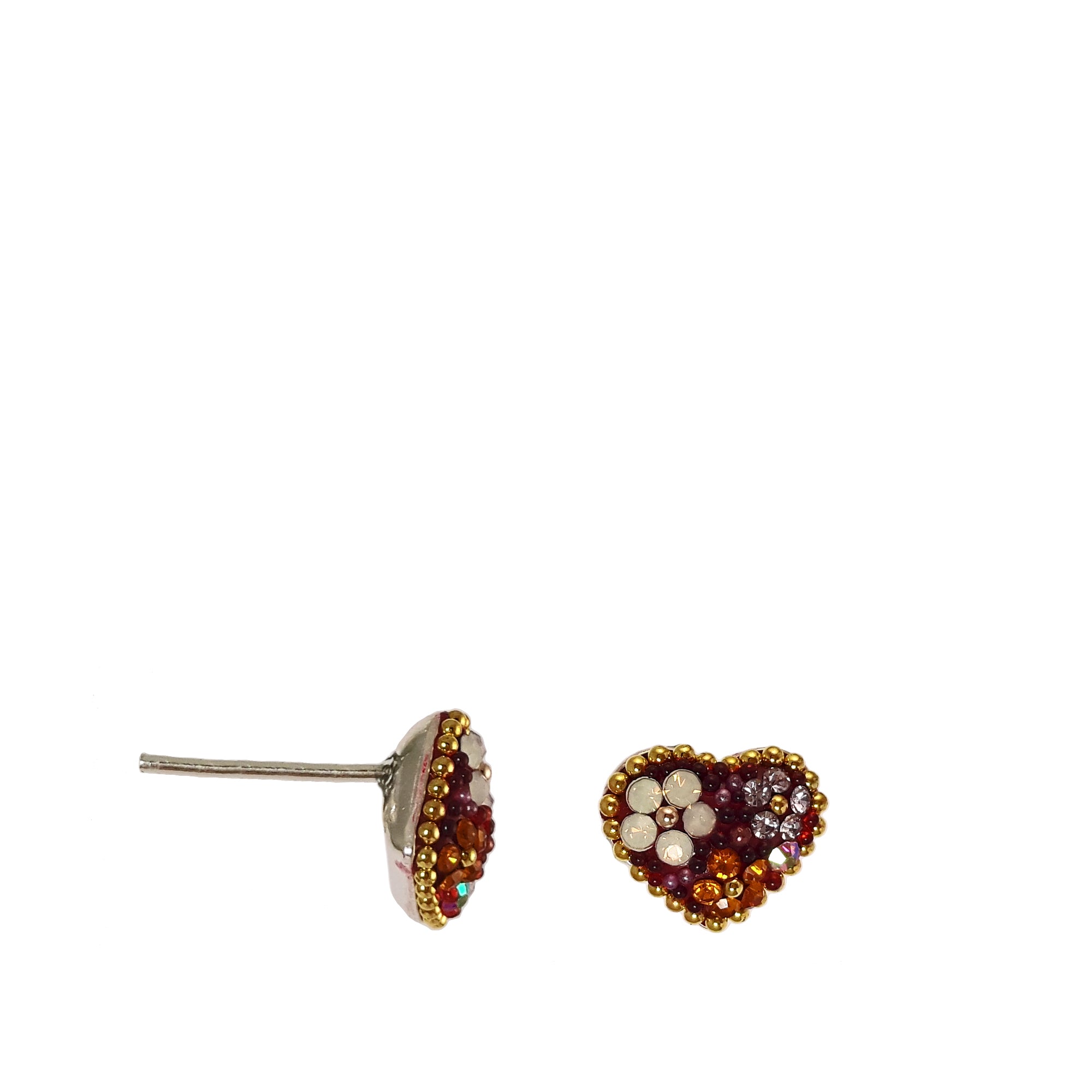 Allegra Heart Berry Daisy Studs