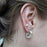 Latin Polished Hoop Earrings