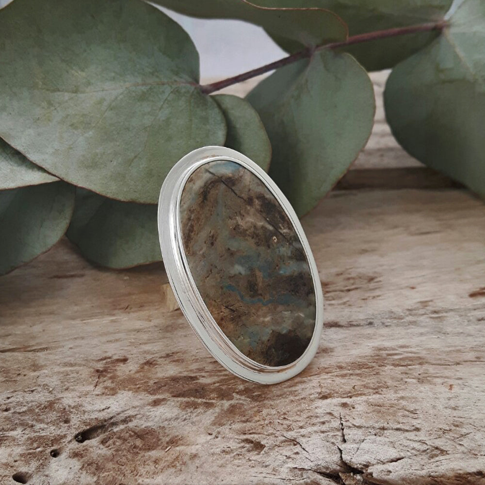 Dali Mexican Lapis XL Oval Ring A