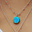 Flinder Turquoise Dotty Small Pendant