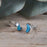 Flinder Turquoise Moon Stud Earrings