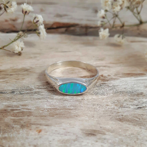 Flinder Signet Oval Turquoise Ring