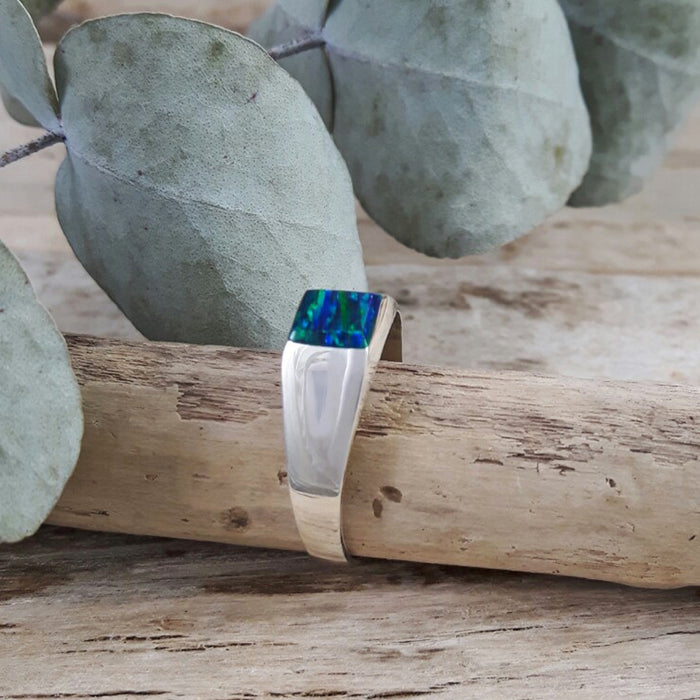 Flinder Signet Square Emerald Ring