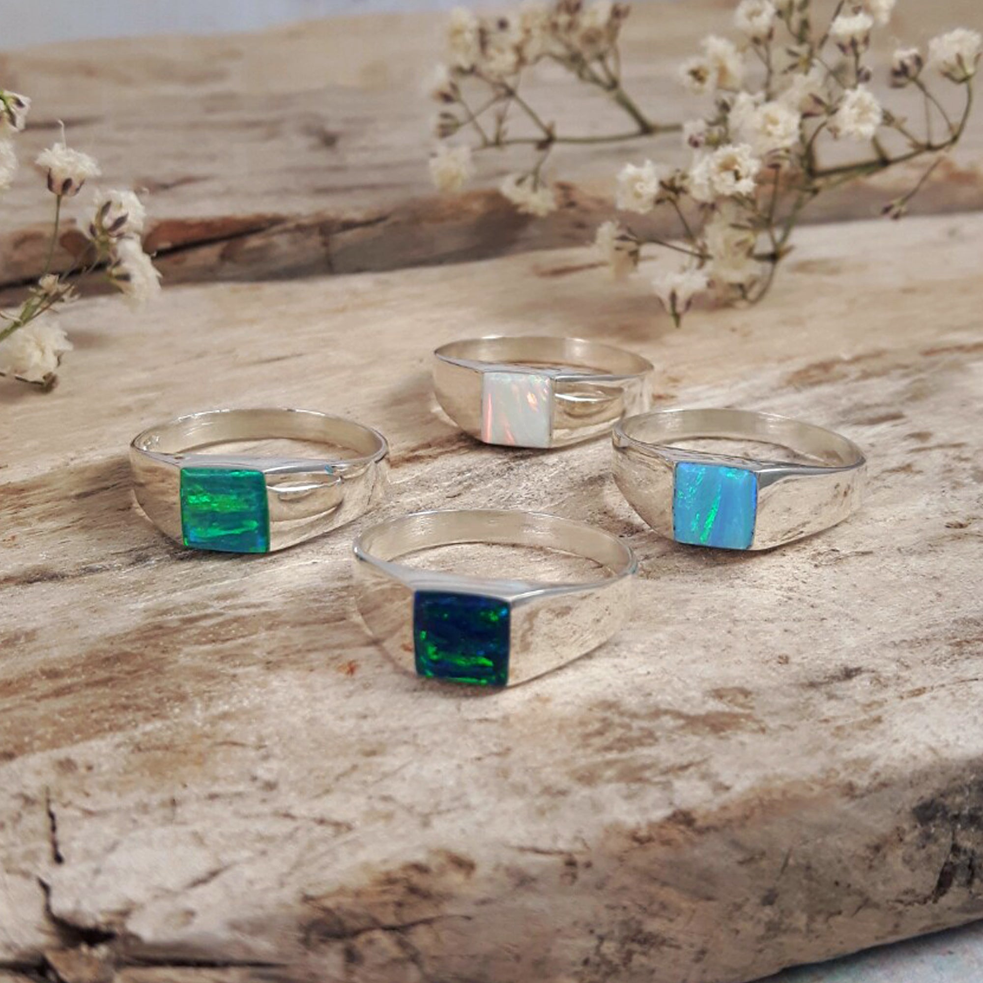 Flinder Signet Square Emerald Ring
