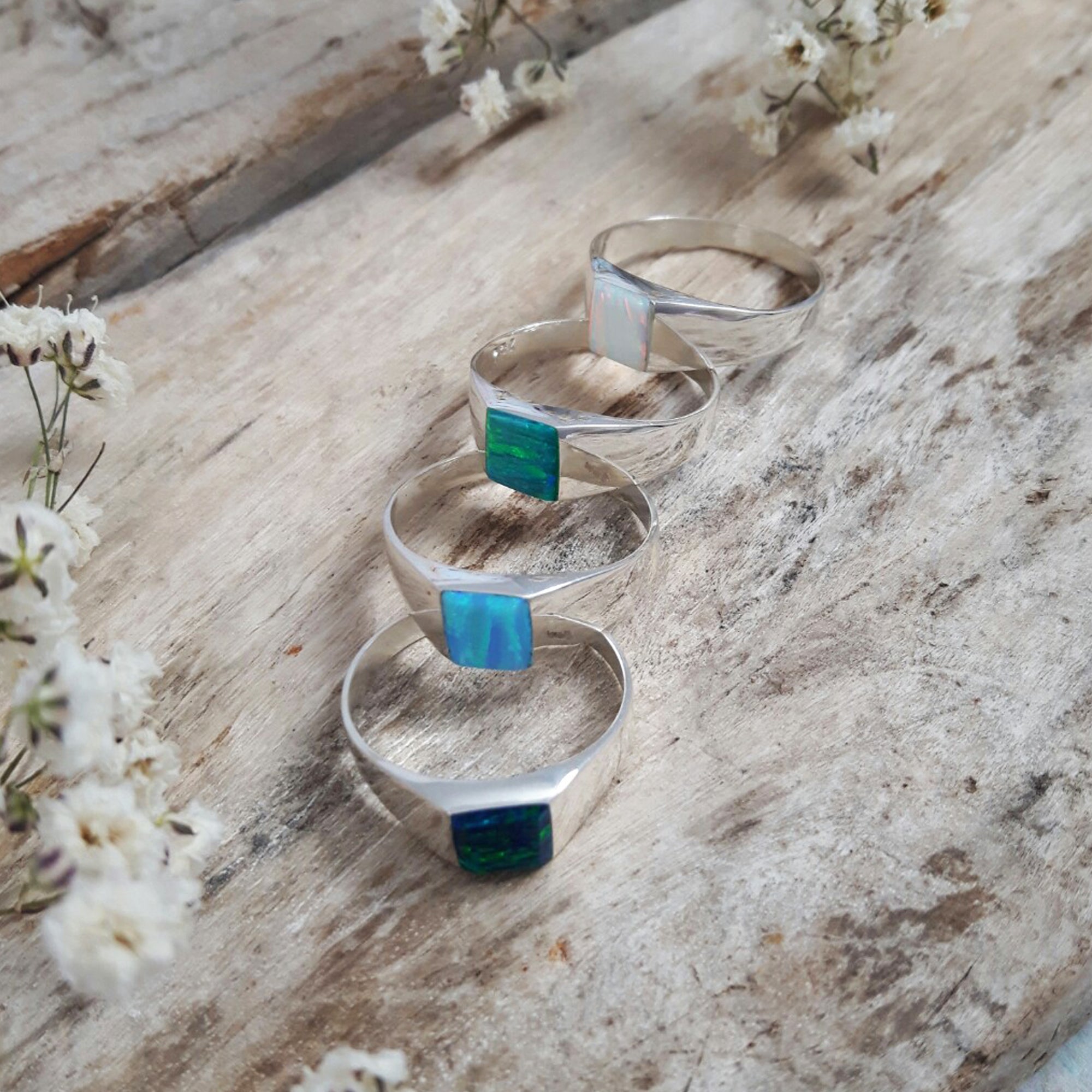Flinder Signet Square Emerald Ring