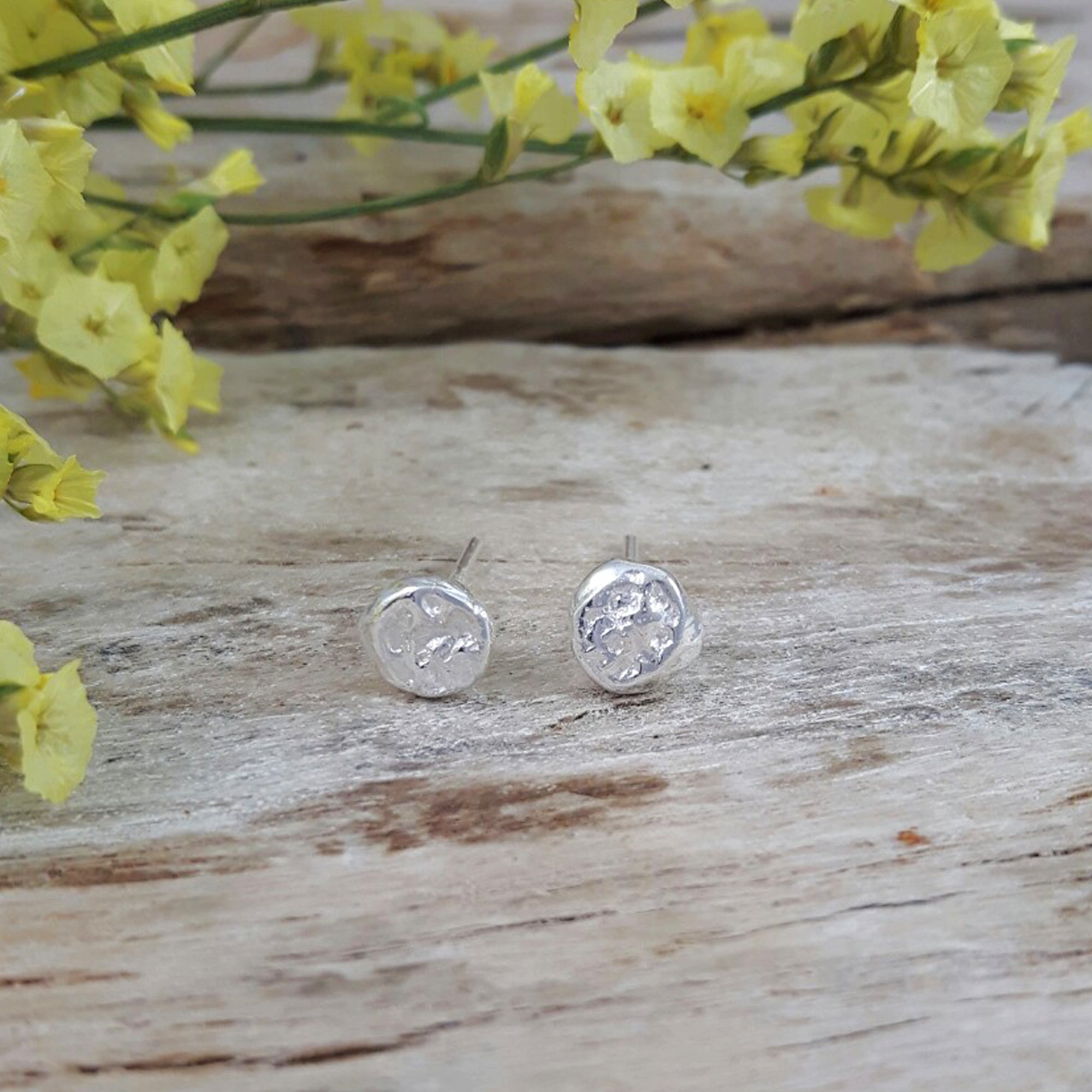 Foresta Tiny Ball Silver Stud Earrings