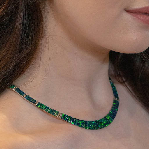 Flinder Nouveau Emerald Necklace