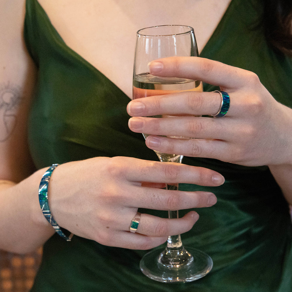Flinder Signet Square Emerald Ring