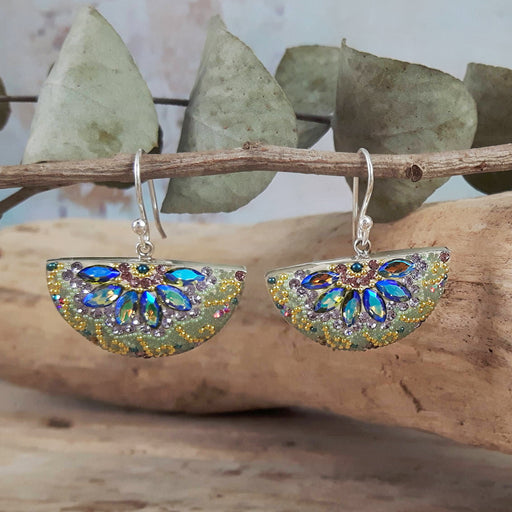 Allegra Crescent Antique L Drop Earrings