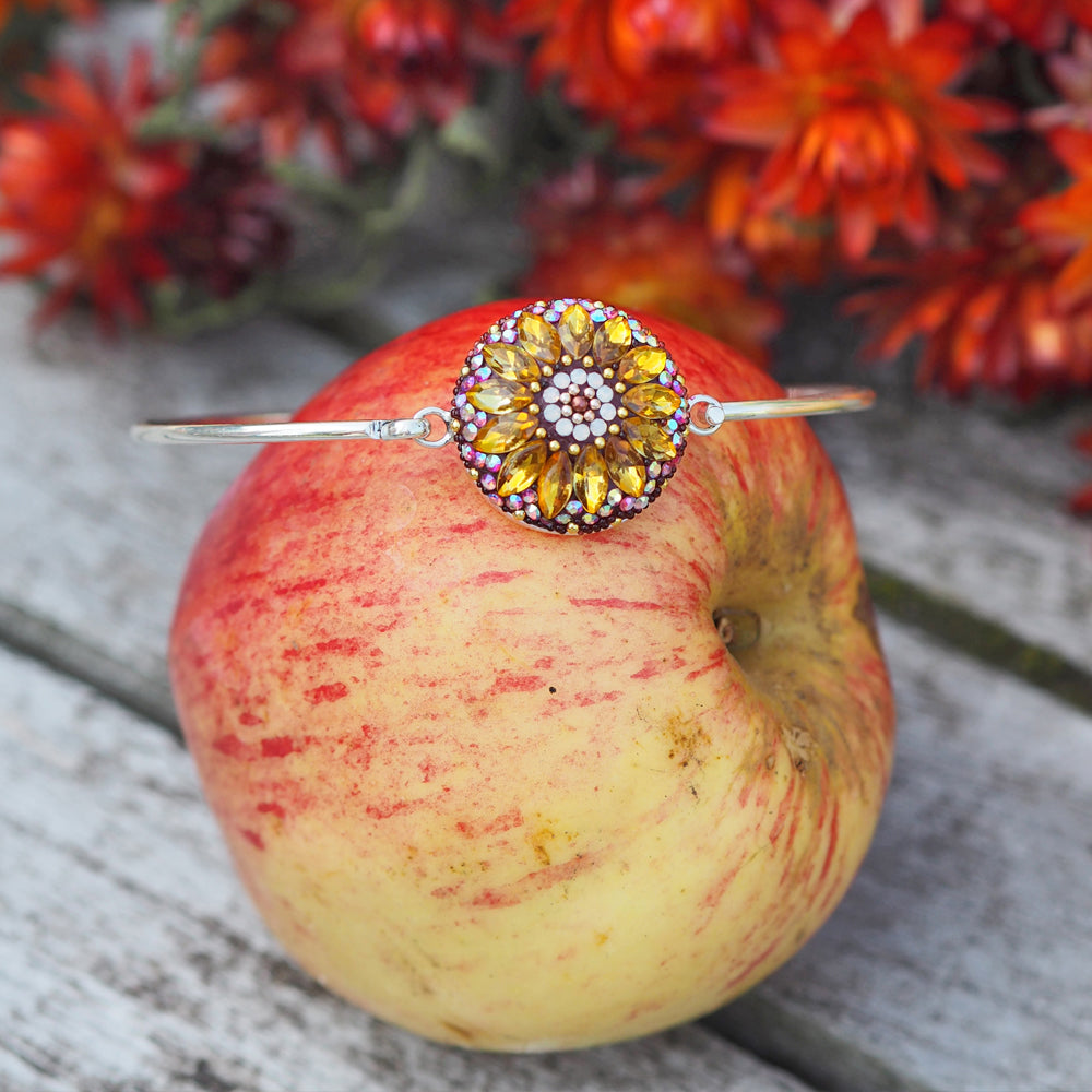 Allegra Flower Berry Round Bangle