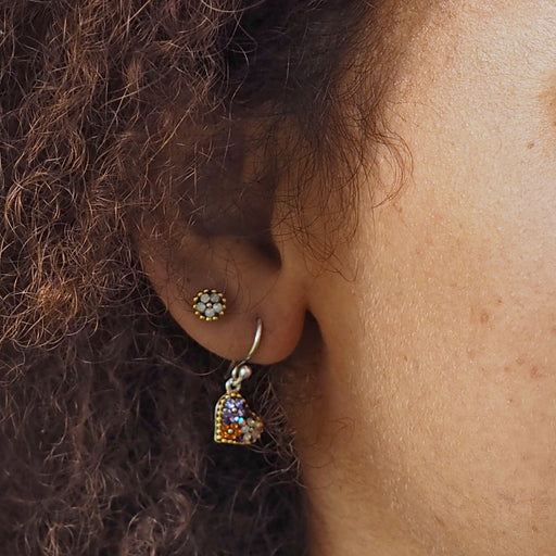 Allegra Heart Tutti Frutti Berry Drop Earrings