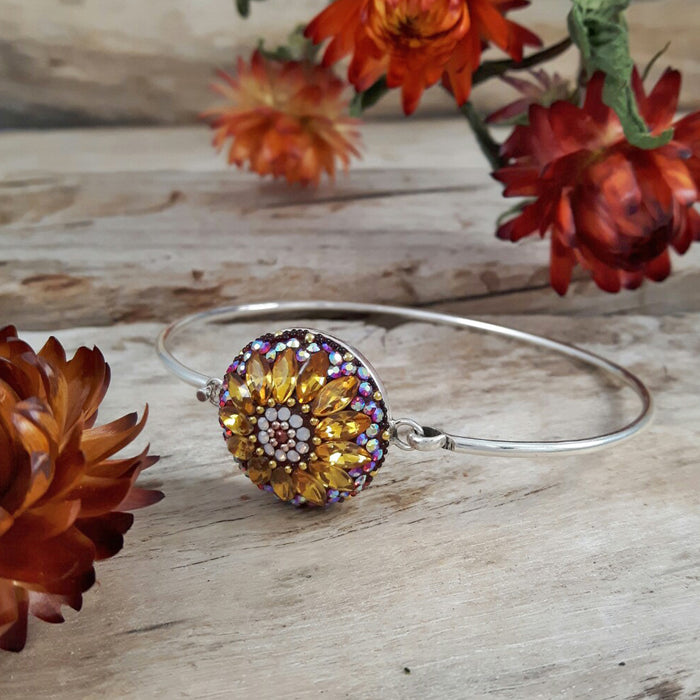 Allegra Flower Berry Round Bangle