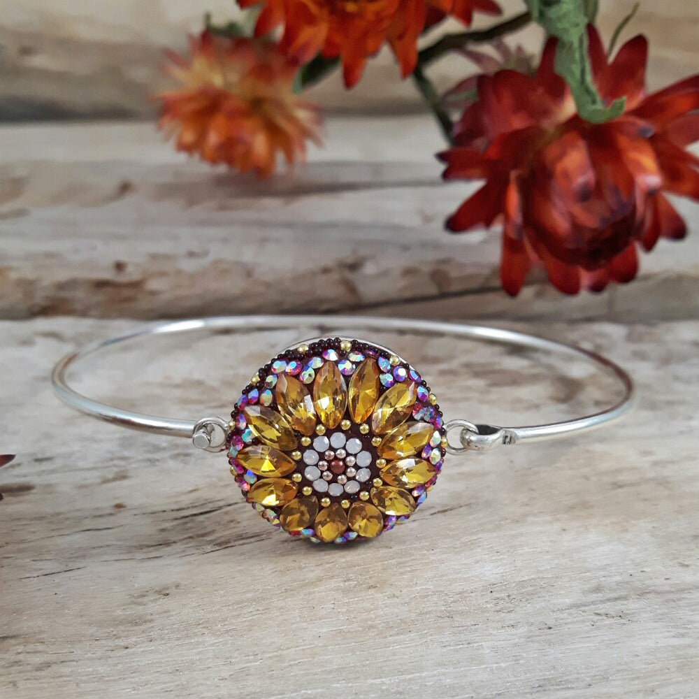 Allegra Flower Berry Round Bangle