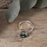 Allegra Round Iridescent Mini Adjustable Ring