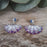 Allegra Crescent Lilac Dream Stud Earrings