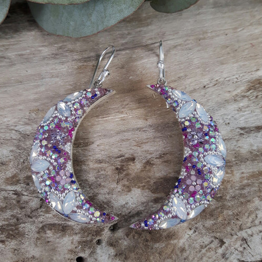 Allegra Moon Lilac Dream Large Drop Earrings