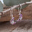 Allegra Moon Lilac Dream Mini Drop Earrings