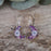 Allegra Moon Lilac Dream Mini Drop Earrings