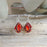 Allegra Red Drop Earrings