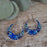 Allegra Hoop Sapphire Dream Earrings