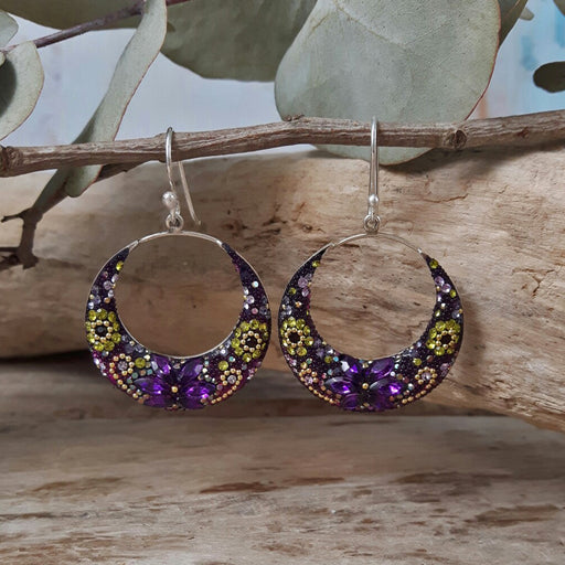 Allegra Hoop Tanzanite Dream Earrings