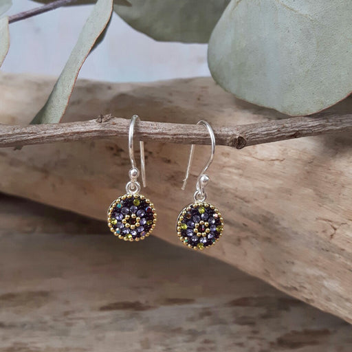 Allegra Tanzanite Dream Round Drop Earrings