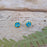 Allegra Tiny Aquamarine Stud Earrings