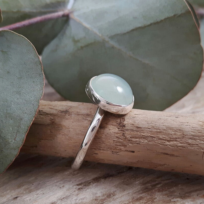 Grace Aqua Chalcedony Ring