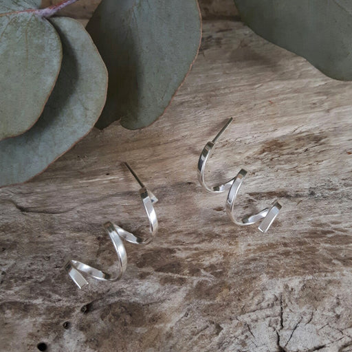 Aria Silver Stud Earrings
