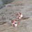 Flora Blossom Copper Flower Drop Earrings