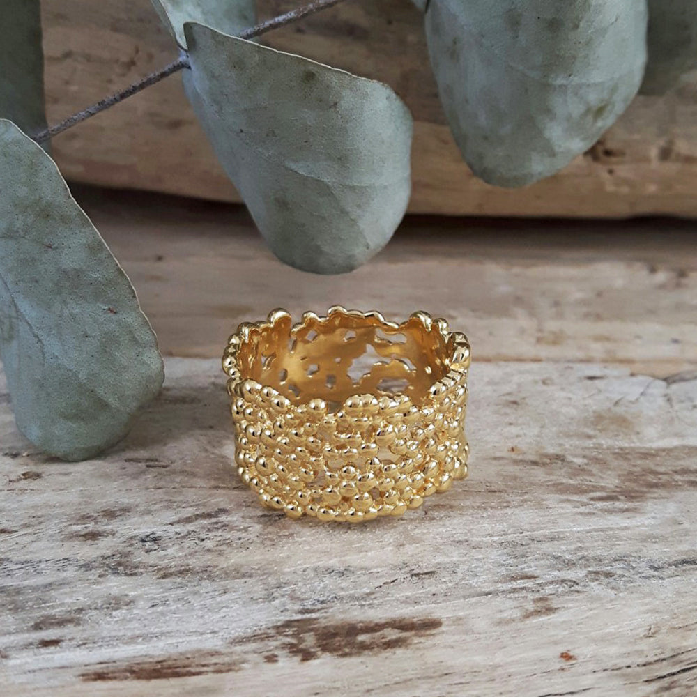 Bubble Gold Ring — Palenque Jewellery